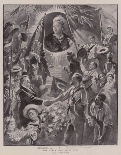 Die Königin, Gott segne sie! von Sydney Prior Hall