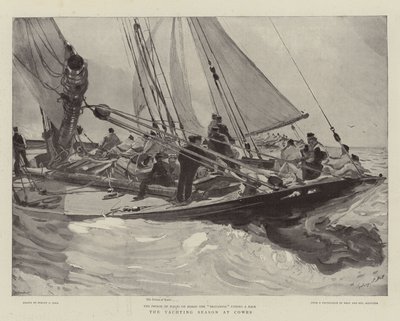 Die Segelsaison in Cowes von Sydney Prior Hall