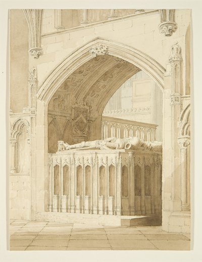 Grab von Robert Fitzharding, gestorben 1170, in der Kathedrale von Bristol von T.H. Clarke