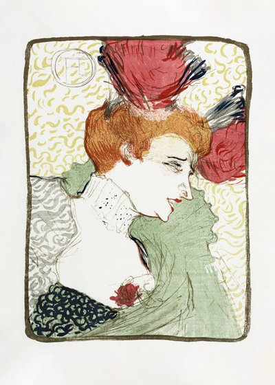 Büste von Mademoiselle Lender (1895) von TOULOUSE LAUTREC