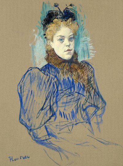 May Milton Porträt (1895) von TOULOUSE LAUTREC