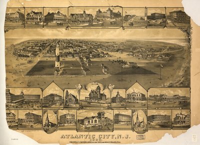 Atlantic City, N.J. 1880 von T. J. Shepherd Landis