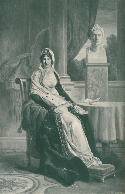 Marie-Laetitia Ramolino Bonaparte - Mutter von Napoleon I, ca. 1800-1804, 1896 von T. Johnson