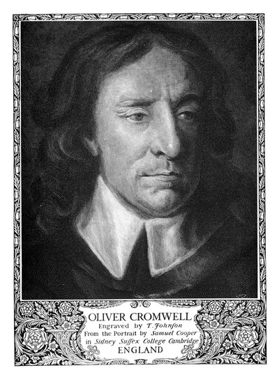 Oliver Cromwell, Lordprotektor von England, 1599-1658, 1899 von T. Johnson