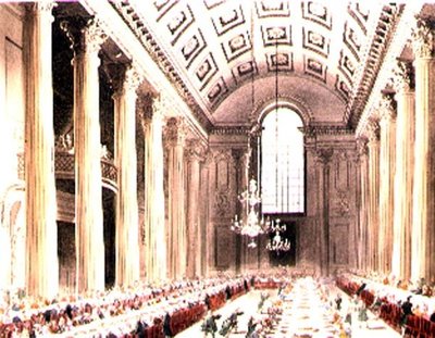 Die ägyptische Halle, Mansion House, aus Ackermanns 