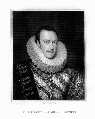 Heiliger Philip Howard, 20. Earl von Arundel, englischer Adliger, 1826 von T. Wright