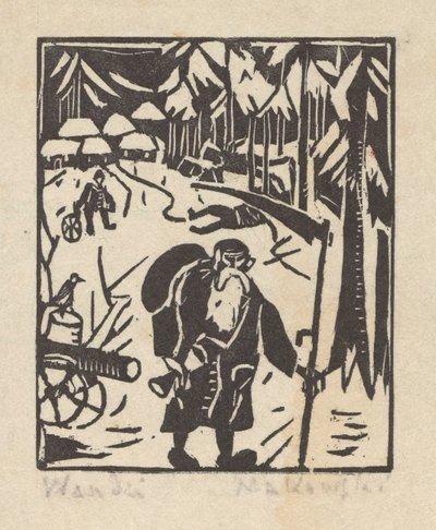Die Zeit - ein alter Mann im Wald von Tadeusz Makowski