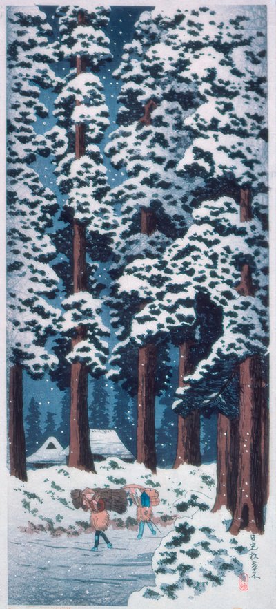 Von Zedern gesäumte Straße bei Nikko von Takahashi Hiroaki