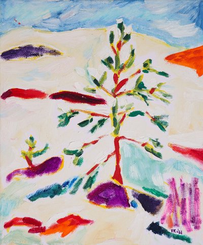 Bunter Winterbaum von Tamara Jare