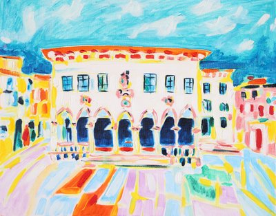 Lebendiger Stadtplatz von Tamara Jare