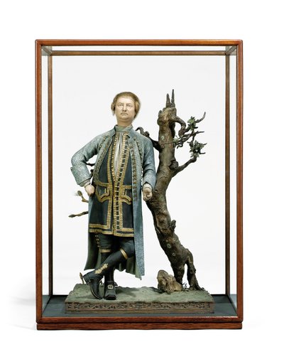 Bemalte Tonfigur, traditionell als David Garrick identifiziert, ca. 1770 von Tan Che Qua Tan Che Qua