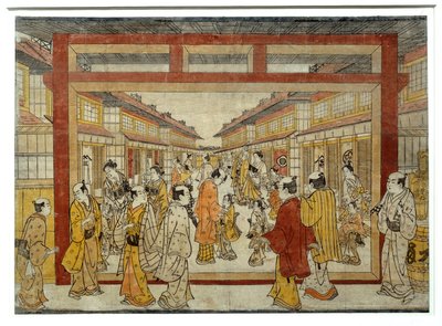 Perspektivische Ansicht von Nakano-Cho von Tanaka Masunobu
