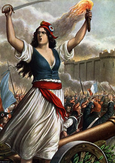 Französische Revolution von 1789: Die Erstürmung der Bastille am 14. Juli von Tancredi Scarpelli