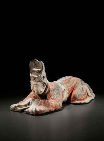 Kniefallender Hofbeamter, frühe Tang-Dynastie, 7.-8. Jahrhundert von Tang Dynasty Chinese School