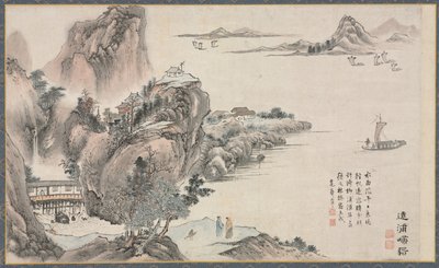 Eine von acht Ansichten der Xiao- und Xiang-Flüsse von Tani Bunch