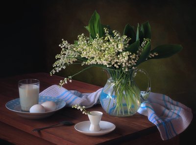Morgenlilien Stillleben von Tatyana Skorokhod