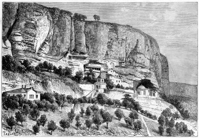 Grotten von Djoufout-Kaleh, Russland, 1890 von Taylor