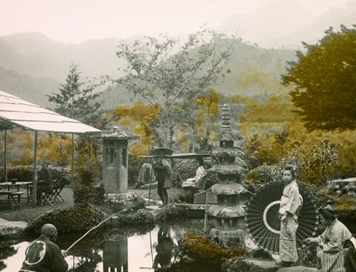 Angeltag im Dainichi-Garten - Do in Nikko um 1900 - 1915 (Fotografie) von Teijiro Takagi