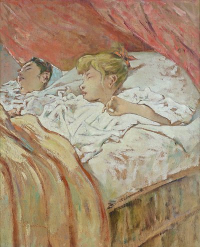 Schlafende Kinder, Telemaco Signorini von Telemaco Signorini
