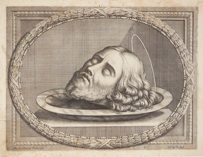 Johannes Döberens Kopf auf einer Schale von Teresa del Pò