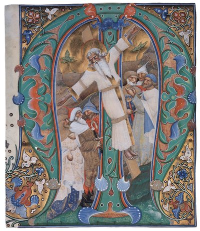 Die Kreuzigung des Heiligen Andreas von The Master of the Murano Gradual