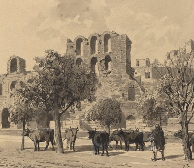 Theater des Herodes Atticus von Themistocles von Eckenbrecher