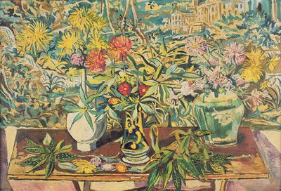 Herbstchrysanthemen von Theo Garman
