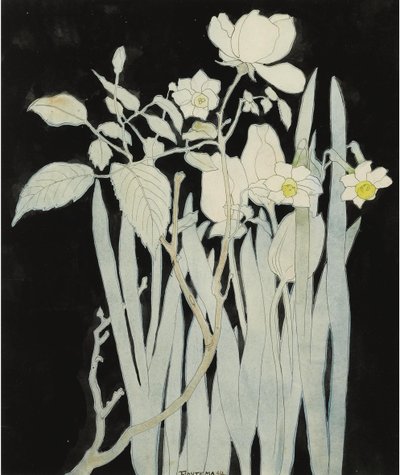 Narzissen und Rosen von Theo van Hoytema