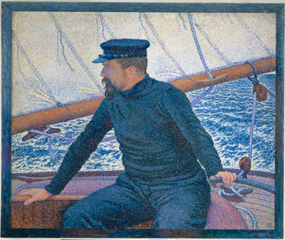 Signac auf seinem Boot von Theo van Rysselberghe