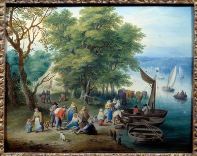 Zurück vom Fischen (Theobald Michau) von Theobald Michau