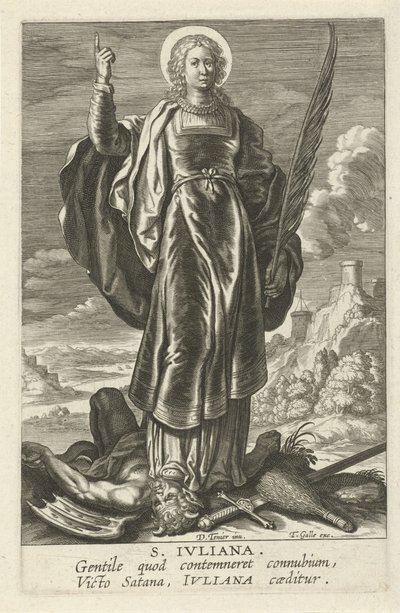Heilige Juliana von Theodoor Galle