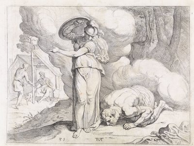 Minerva zeigt Odysseus Ithaka von Theodoor van Thulden
