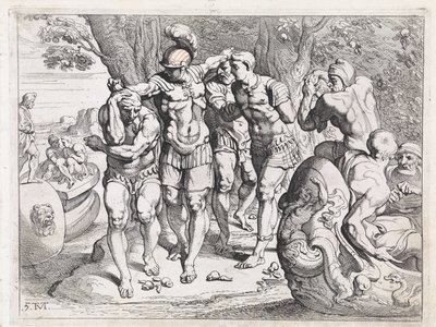Odysseus im Land der Lotosesser (Die Werke des Odysseus) von Theodoor van Thulden