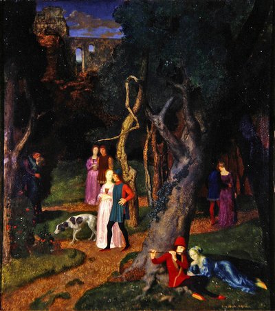 Der Decameron, Der Garten der Villa von Theodor Baierl