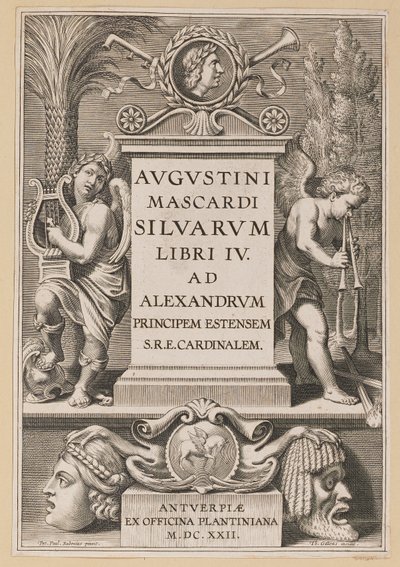 Titelseite für Agostino Mascardi, Silvarium Libri IV von Theodor Galle after Sir Peter Paul Rubens