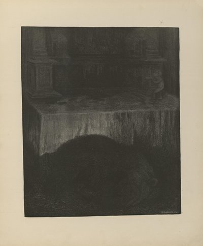 Illustration aus dem Buch Svartedauen von Th. Kittelsen und veröffentlicht von L.E. Tvedte (no, 1901) von Theodor Kittelsen