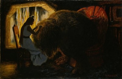 Die Prinzessin, die Läuse vom Troll pflückt von Theodor Kittelsen