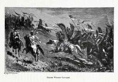 Polnische geflügelte Kavallerie, 1882 von Theodor Knesing