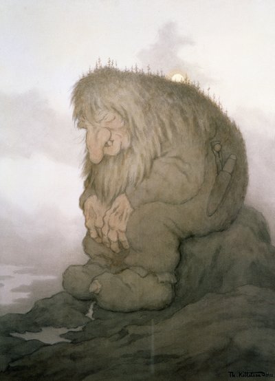 Der Troll, der sich fragt, wie alt er ist von Theodor Kittelsen