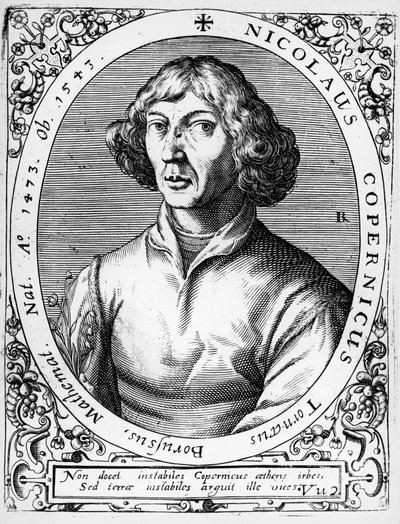 Porträt von Mikolaj Kopernik, bekannt als Nikolaus Kopernikus (Torun) von Theodor de Bry