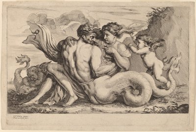 Sirene und Triton von Theodor van Kessel after Sir Peter Paul Rubens