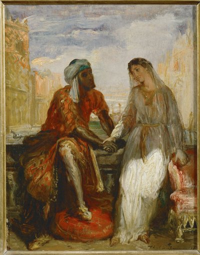 Othello und Desdemona in Venedig von Théodore Chassériau