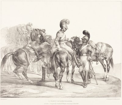 Eine Gruppe von Leibwächtern von Theodore Gericault