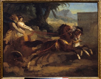 Antikes Panzer-Rennen von Theodore Gericault