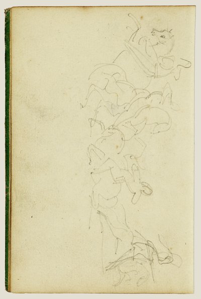 Kavalleriegefecht mit vier Reitern von Theodore Gericault