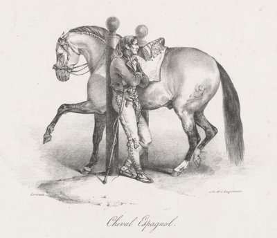 Spanisches Pferd von Theodore Gericault