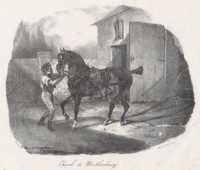 Mecklenburgisches Pferd von Theodore Gericault