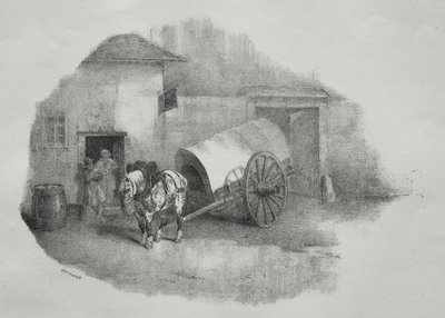 Karrenpferd aus den Deichseln genommen von Theodore Gericault