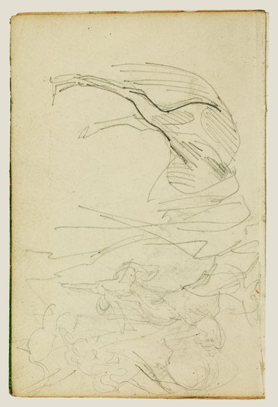 Kompositionsstudie, Pferdestudien von Theodore Gericault