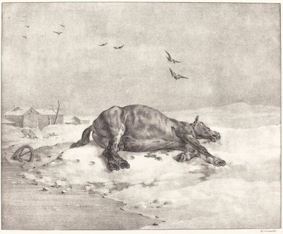 Totes Pferd von Theodore Gericault